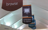 Browse Wayfinding Banner in Centerville Library Photo of Banners