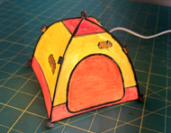3D Tent Lantern Painting