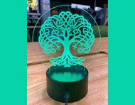 Celtic Tree Acrylic Light