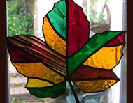 Stained Glass Fall Leaf - Part 2